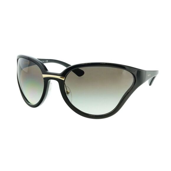 Prada 0PR 22VS 1AB0A7 Black CateyeSunglasses